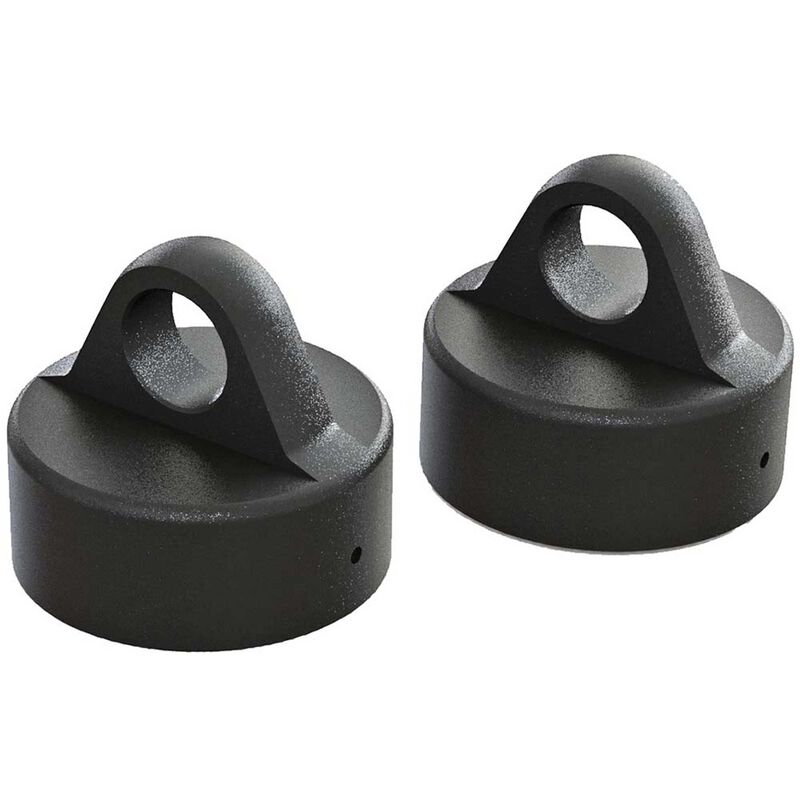 [ AR330491 ]Arrma -  ALUMINUM SHOCK CAP (BLACK) (2pcs) - ARAC8968