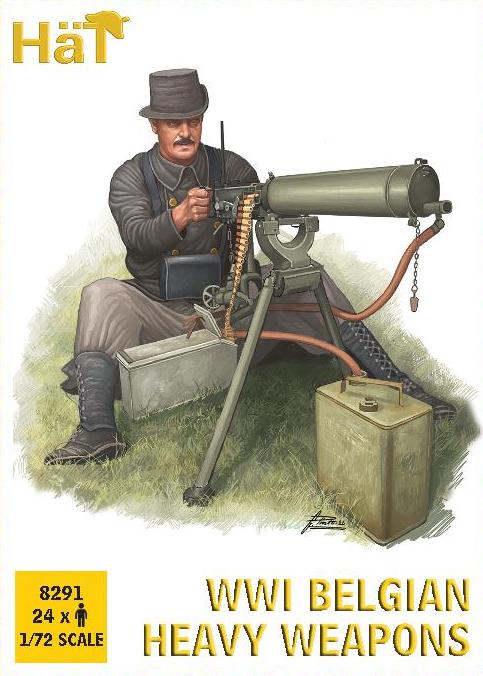 [ HAT8291 ] Hät WWI Belgian heavy weapons 1/72