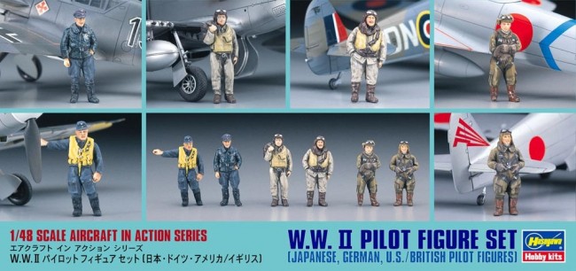 [ HAS36007 ]  Hasegawa WWII pilot figure set