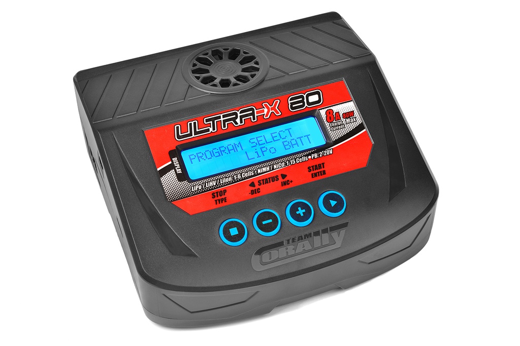 [ PROC-51025EU ] Team Corally - Ultra-X 80 - AC/DC Balance Charger - 80W - 1-6S Lixx - 1-15 Nixx - 2-20V PB - EURO Version