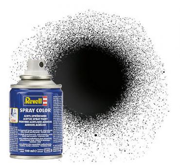 [ RE34107 ] Revell black gloss aqua spray 100 ml