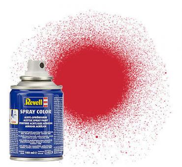 [ RE34330 ] Revell Fire red silk mat aqua color spray 100 ml