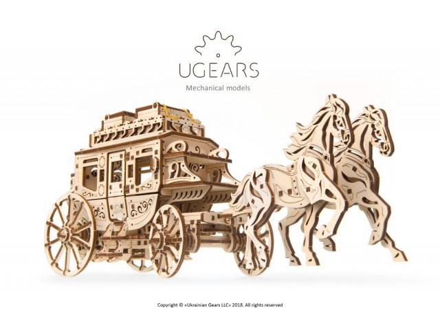 [ UGEARS4820184120730 ] Ugears Stagecoach/Koets