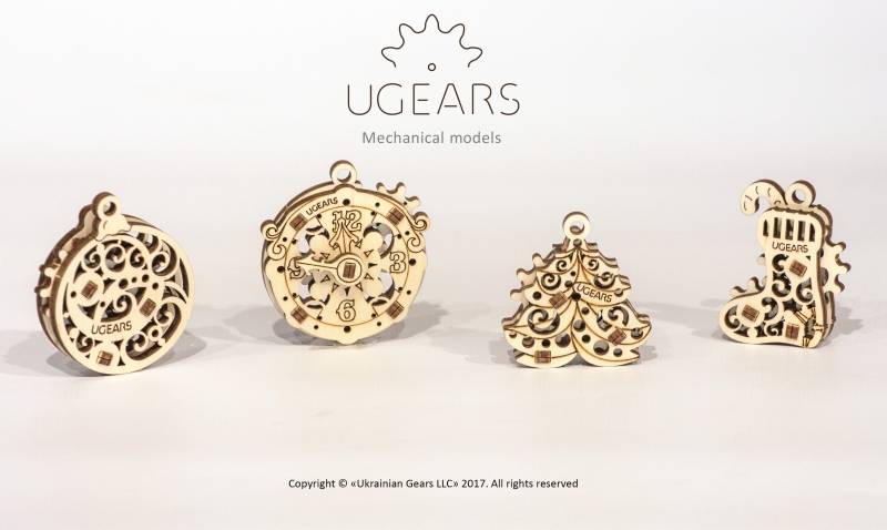 [ UGEARS70046 ] U-fidgets happy new gear