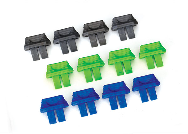 [ TRX-2943 ] Traxxas Battery charge indicators, green (4), grey (4), blue (4)-TRX2943 