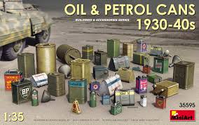 [ MINIART35595 ] Oil &amp; petrol cans 1930-40 1/35