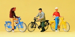 [ PRE10515 ] Preiser cyclistes a une intersection 1/87 HO