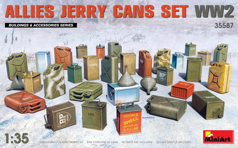 [ MINIART35587 ] MINIART Allies jerry cans set WW2 1/35