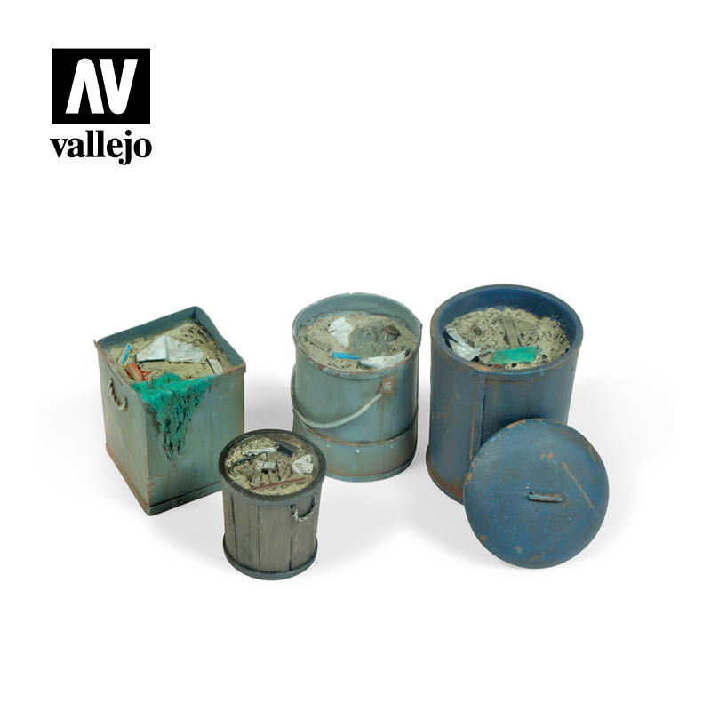 [ VALSC213 ] Vallejo SC213 Assorted Garbage Bins #2