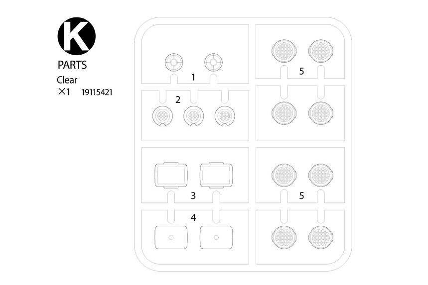  [ T9115421 ] Tamiya K parts 56344