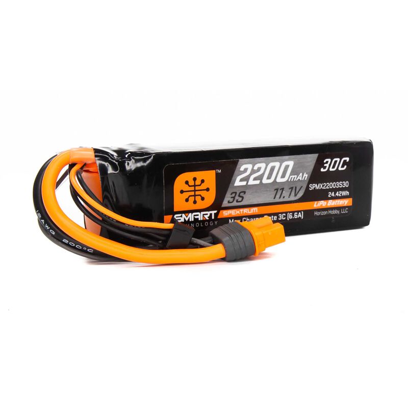 [ SPMX22003S30 ] 2200 mAh 11.1 V Smart Lipo 30C IC3