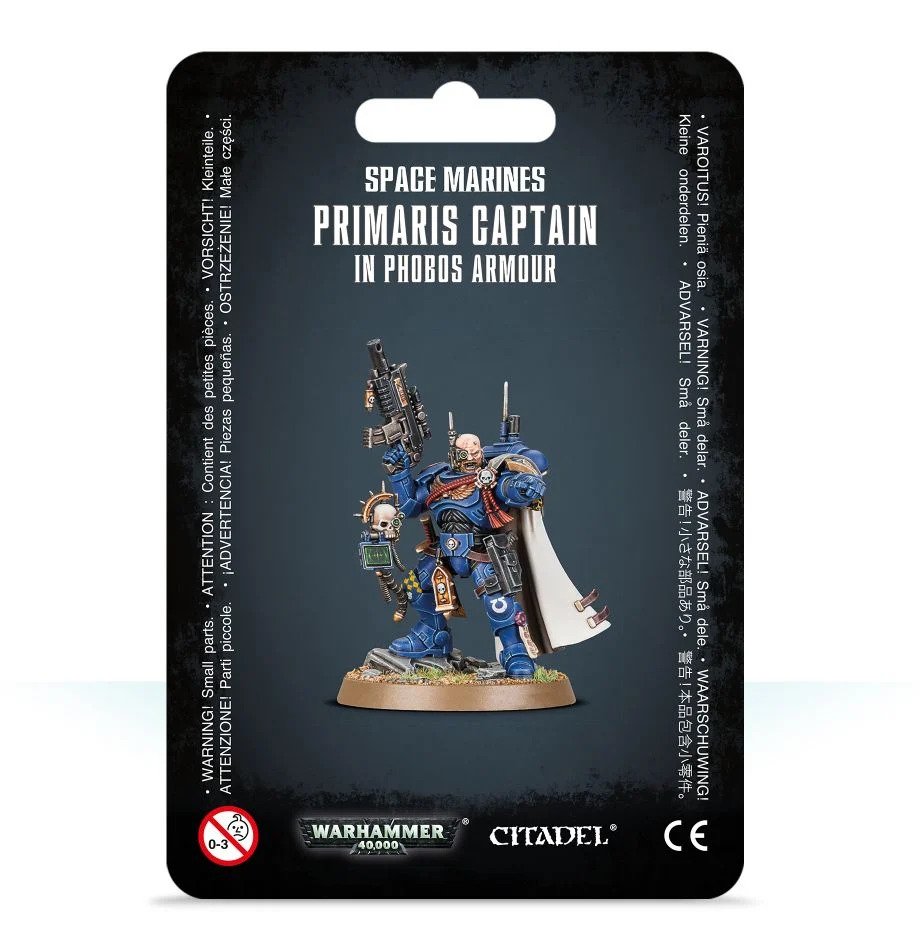 [ GW48-68 ] Space Marines PRIMARIS CAPTAIN IN PHOBOS ARMOUR