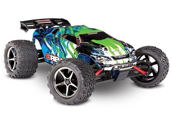 [ TRX-71054-1GRN ] Traxxas E-revo 1/16 4x4 brushed, green (incl battery/charger)