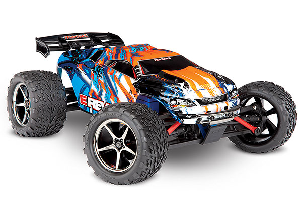 [ TRX-71054-1ORNG ] Traxxas E-revo 1/16 4x4 brushed, orange (incl battery/charger) 