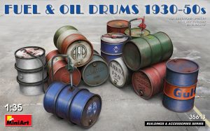 [ MINIART35613 ] Miniart fuel &amp; oil drums 1930-50'