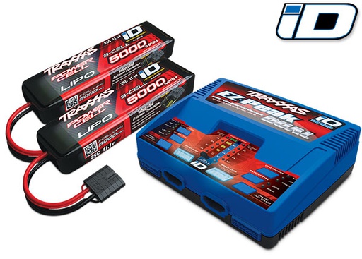 [ TRX-2990GX ] Traxxas 6s combo (2x trx2872x 11.1V lipo 5000Mah, 1x 2972gx duo charger)-TRX2990GX