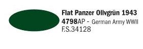 [ ITA-4798AP ] Italeri flat panzer olivgrün 1943 20ml