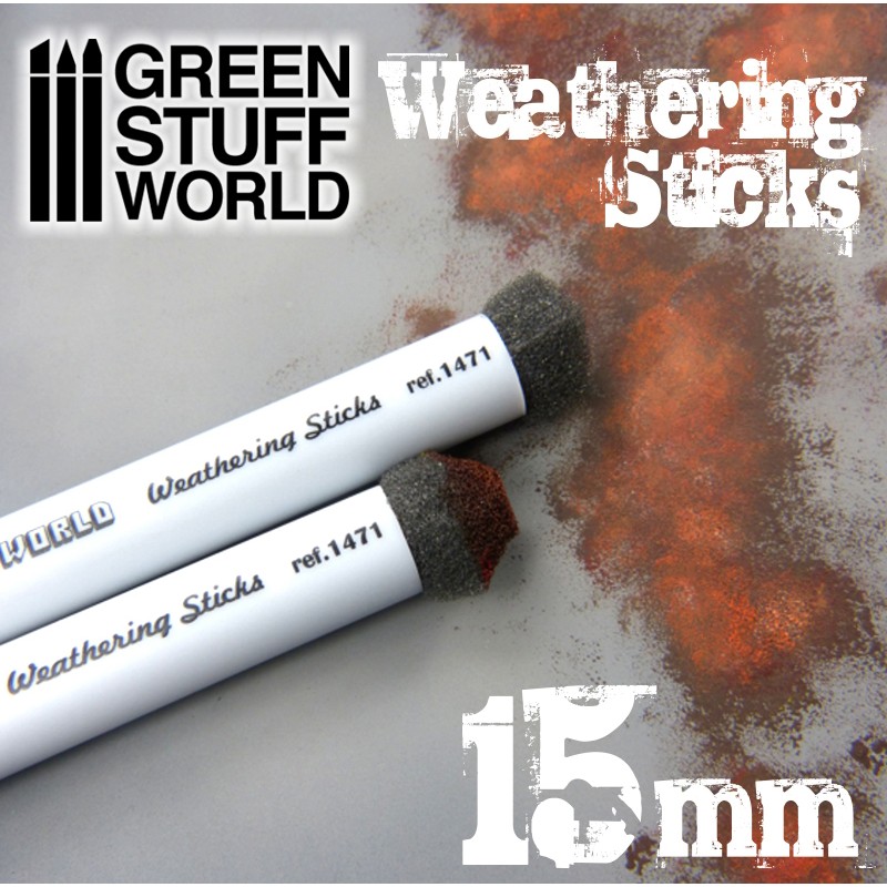 [ GSW9312 ] Green stuff world weathering sticks 15mm (2pcs)