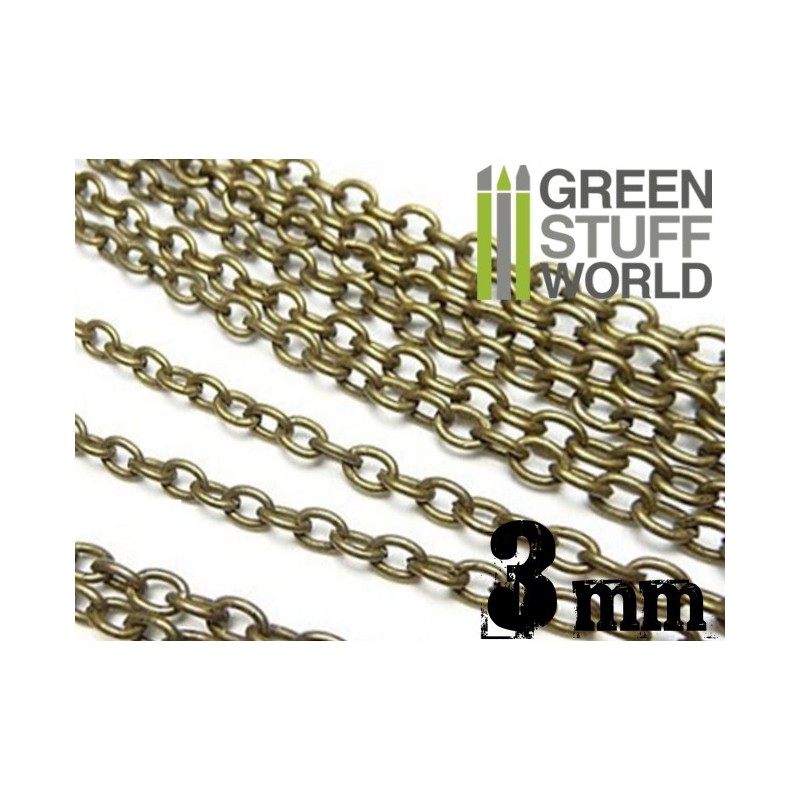 [ GSW1041 ] Green stuff world chain 3mm messing