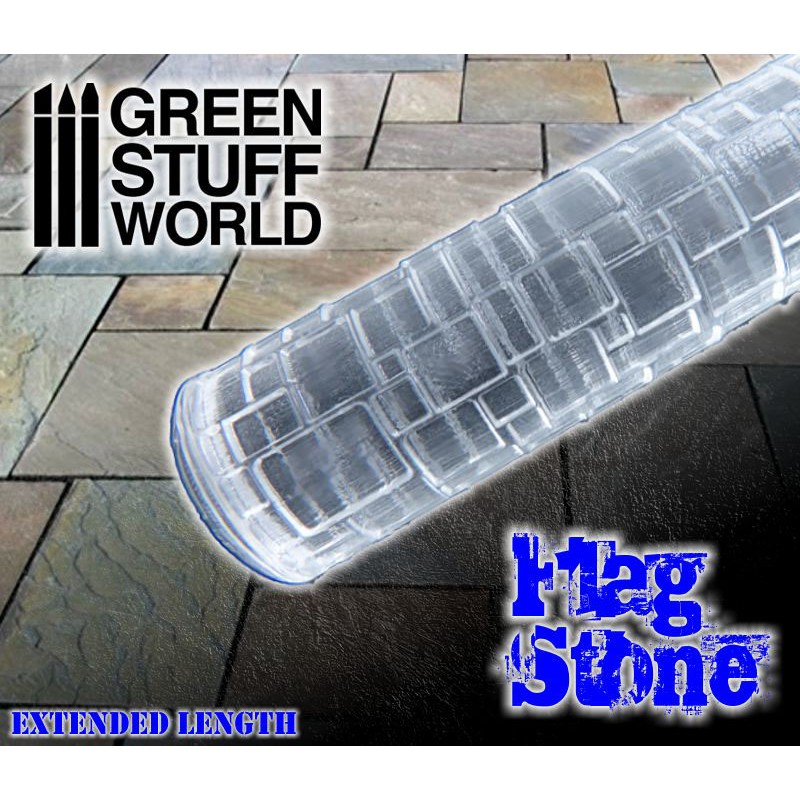 [ GSW1676 ] Green stuff world flag stone rolling pin