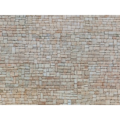 [ NO56642 ] Noch 3D-Kartonplaat Kalksteenmuur Beige