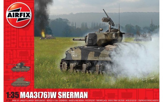 [ AIRA1365 ] Airfix M4A3(76) W battle of the bulge 1/35