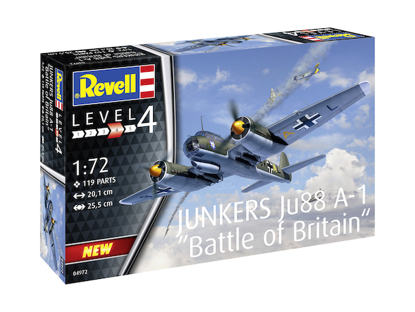 [ RE04972 ] Revell Junkers Ju88 A-1 &quot;battle of britain&quot; 1/72