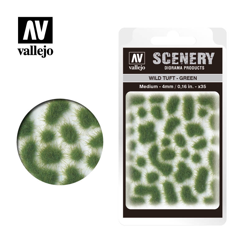 [ VALSC406 ] Vallejo Wild Tuft - Green 4 mm.