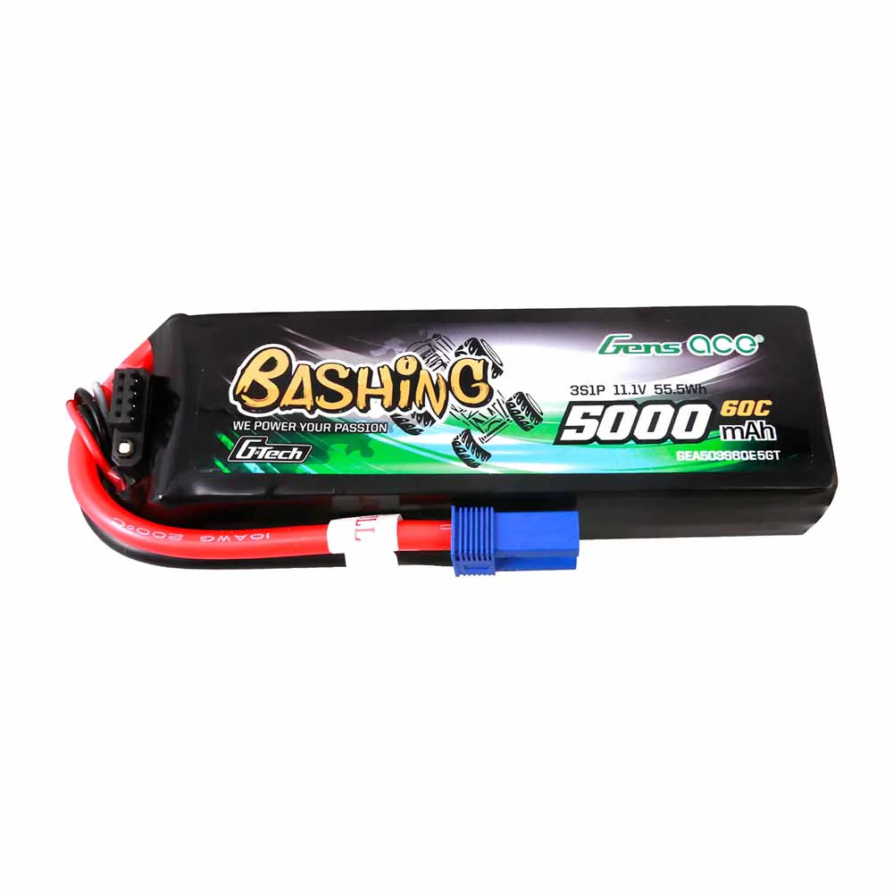 [ GEA503S60E5GT ] Gens ace G-tech 5000Mah 11.1V 3s1p 60C lipo battery with EC5 connector 