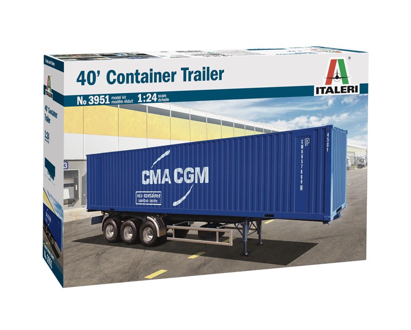 [ ITA-3951 ] Italeri 40' container trailer 1/24