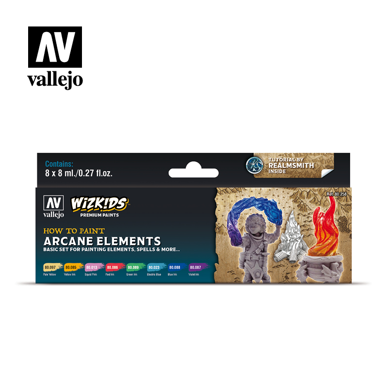 [ VAL80258 ] Vallejo wizkids how to paint Arcane elements 