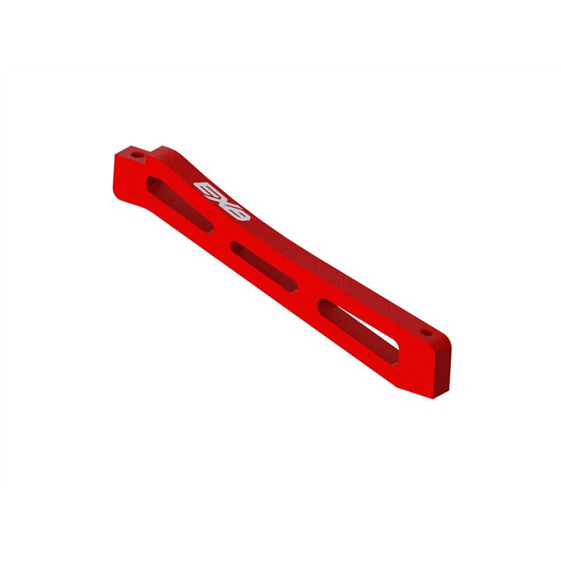 [ ARA320564 ] Arrma front center chassis brace aluminium 98mm red