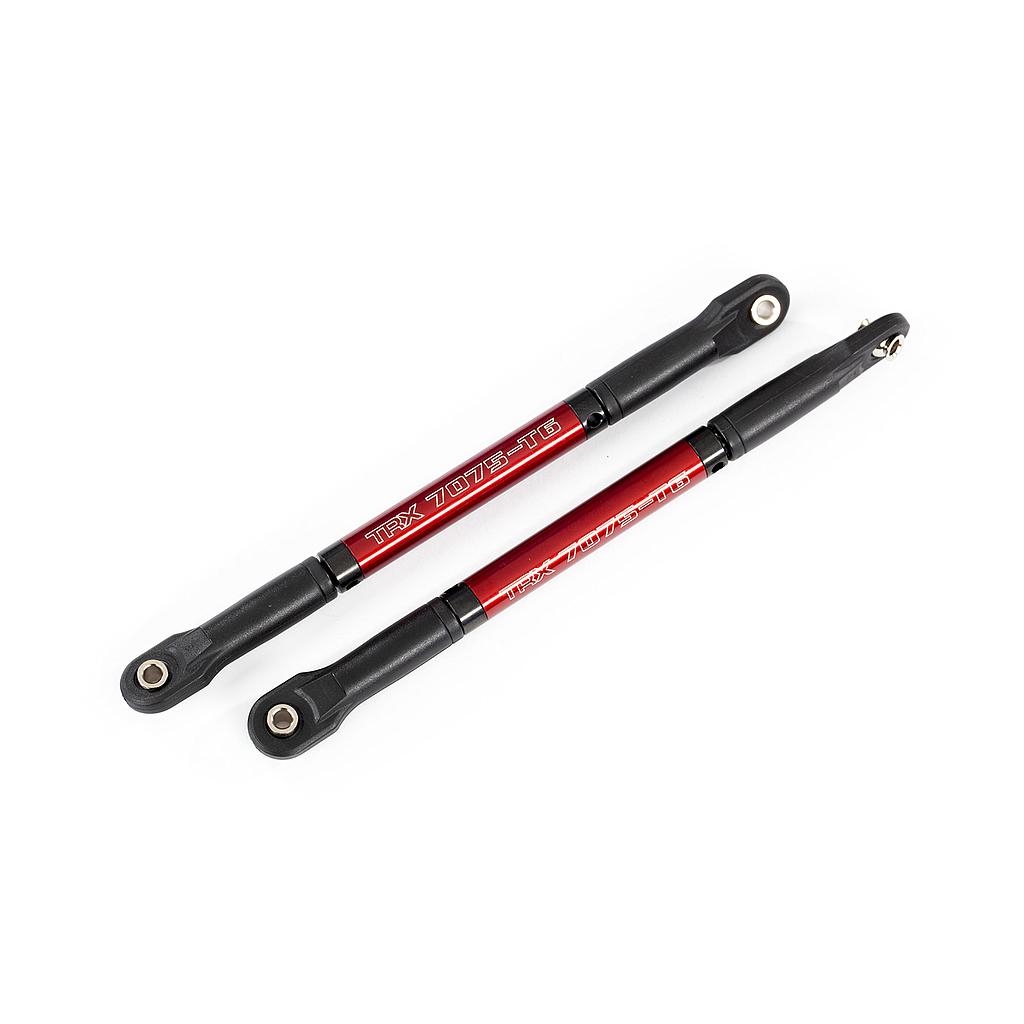 [ TRX-8619R ] Traxxas Push rods, aluminium (red-anodized), heavy duty (2) assembled with rod ends and threaded inserts - TRX6819R