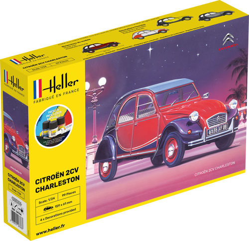 [ HE56766 ] Heller Citroën 2CV Charleston 1/24 