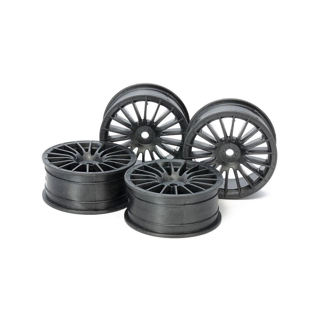 [ T54738 ] Tamiya 18-spaak velg - Medium-Narrow - 24mm Width, offset 0 - 4stuks