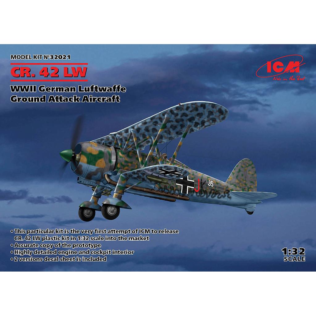 [ ICM32021 ] CR.42 LW WWII German Ground Attack Aircraft 1/32 (met belgische decals)