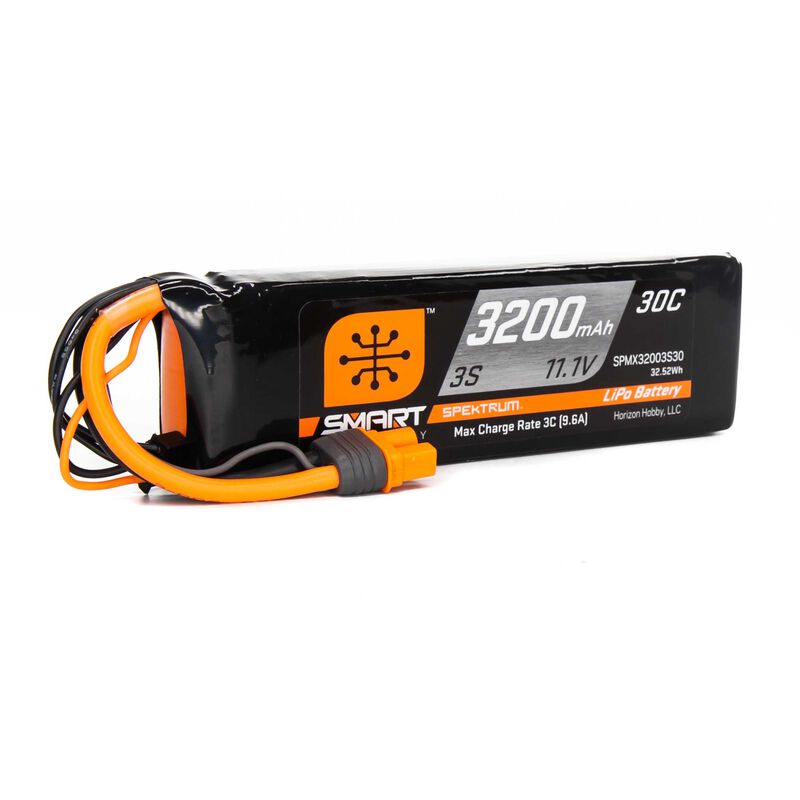 [ SPMX32003S30 ] 3200mah 3S 11.1V Smart Lipo 30C, IC3