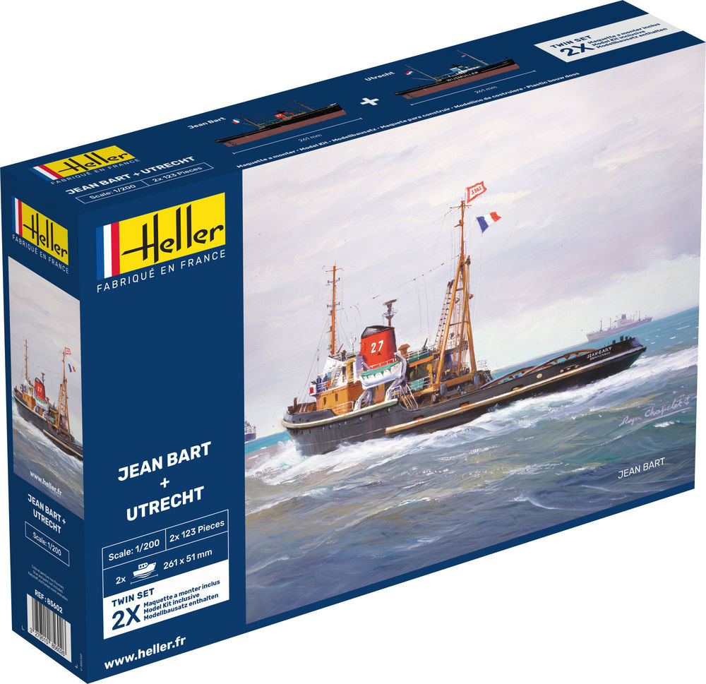 [ HE85602 ] Heller Jean Bart + Utrecht Twinset 1/200 