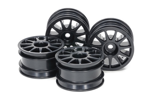 [ T51665 ] Tamiya M-chassis 11-spoke Wheels (black-4pcs)