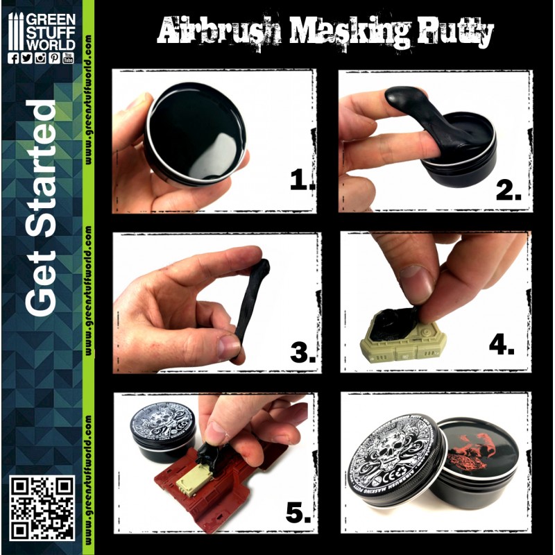 [ GSW1908 ] Green stuff world airbrush masking putty 60g