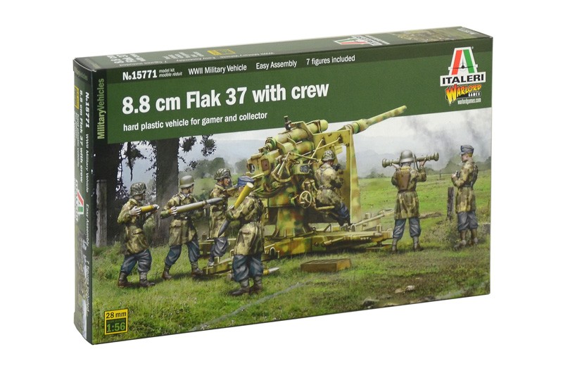 [ ITA-15771 ] Italeri 8.8 cm Flak 37 with crew 1/56