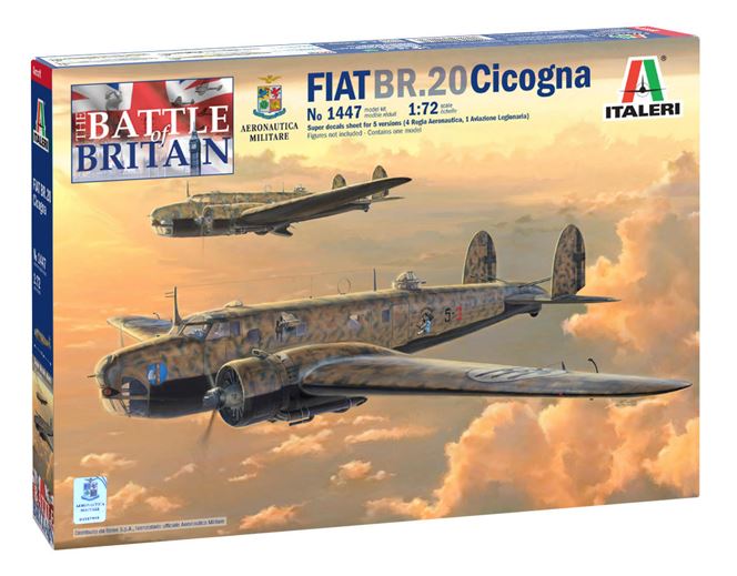 [ ITA-1447S ] Italeri Fiat BR.20 Cicogna 1/72 (The Battle of Britain)