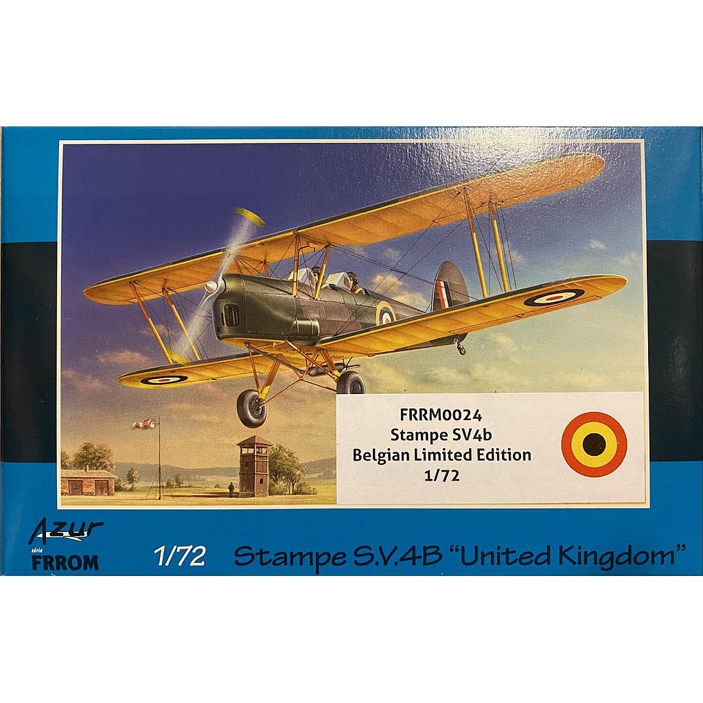 [ FR0026 ] Azur Stampe S.V.4B &quot;United Kingdom&quot; (Belgium Limited Edition) 1/72 