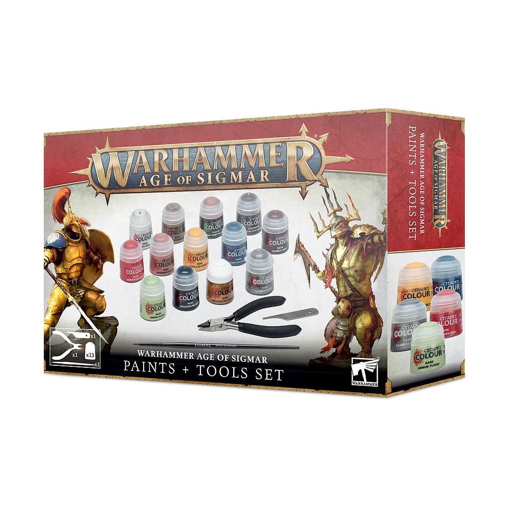 [ GW80-17 ] AGE OF SIGMAR PAINTS + TOOLS