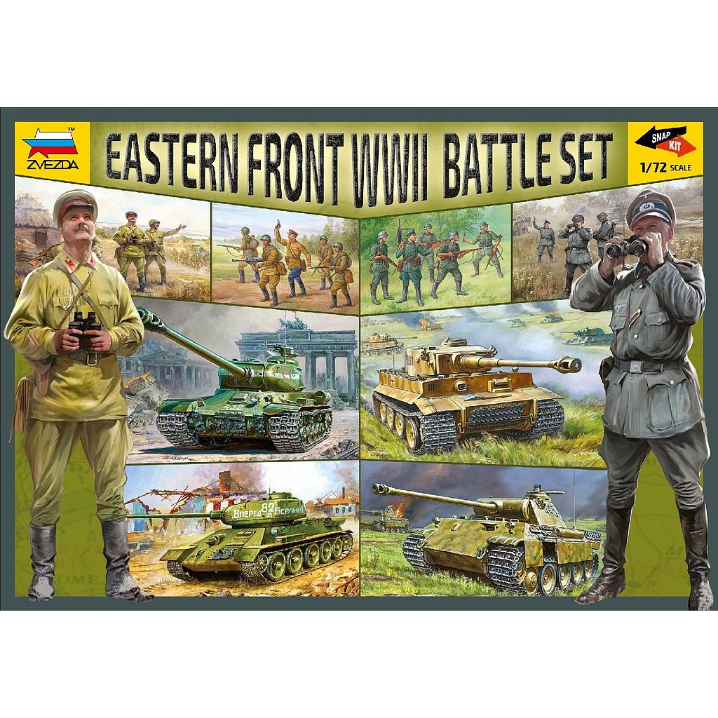 [ ZVE5203 ] Zvezda Eastern Front WWII Battle Set 1/72