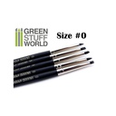 [ GSW1023 ] Green stuff world Colour Shapers Brushes SIZE 0 - BLACK FIRM