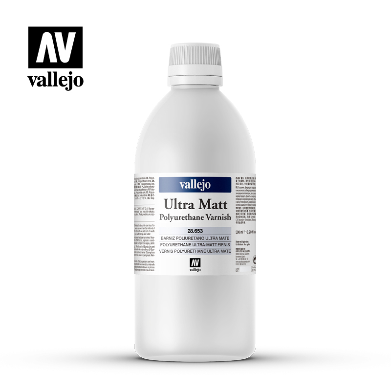 [ VAL28653 ] Vallejo Ultra Matt Polyurethaan Vernis 500ml