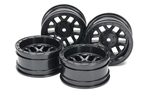 [ T51686 ] Tamiya CC-02 12-Spoke Wheels (26mm Width, Offset, Black) 4pcs.