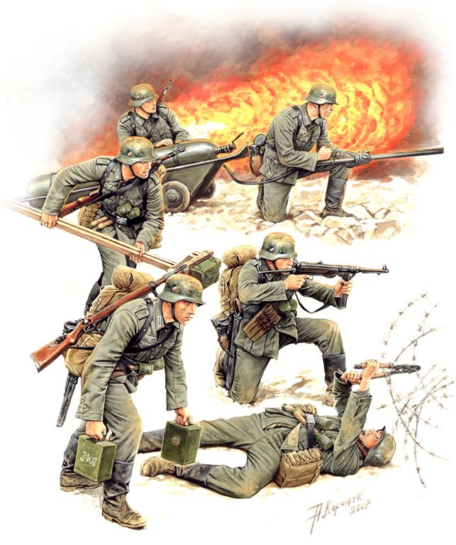 [ ZVE3613 ] Zvezda 1940-1943 WWII German Sturmpioniere 1/35