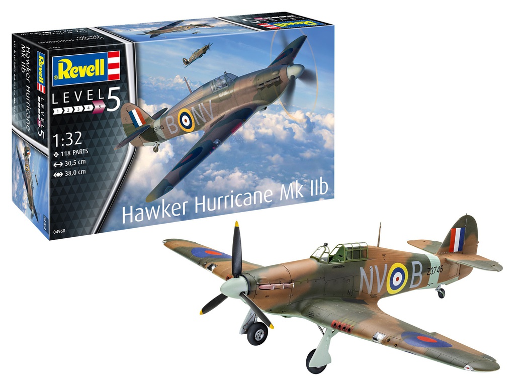 [ RE04968 ] Revell Hawker Hurricane Mk IIb 1/32